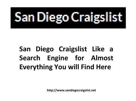see also. . Craigslist san diego california